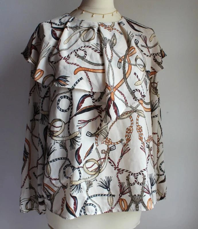 Blusa com estampa de cordão Zara – photo 3
